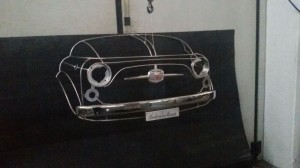 Scultura Fiat 500 inox  