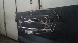 Scultura Fiat 500 inox  